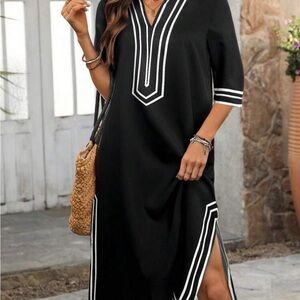 SHEIN Black and White Dress